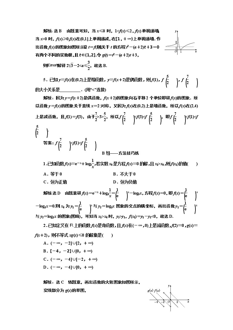 2020届二轮复习“函数与导数、不等式”专题提能课课时作业（全国通用）02
