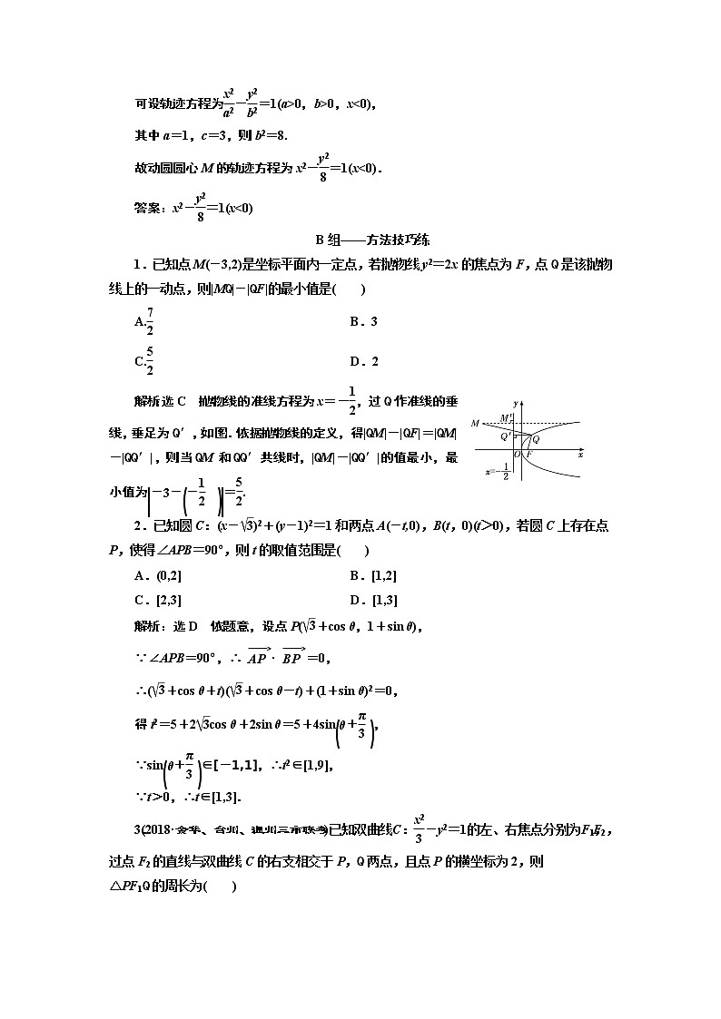 2020届二轮复习“解析几何”专题提能课课时作业（全国通用）03
