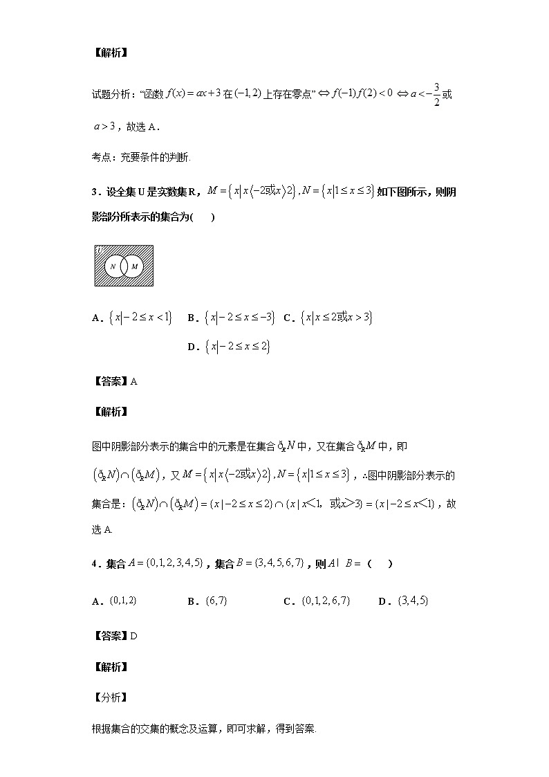 2020届  二轮复习  集合、简易逻辑与不等式 作业第2页