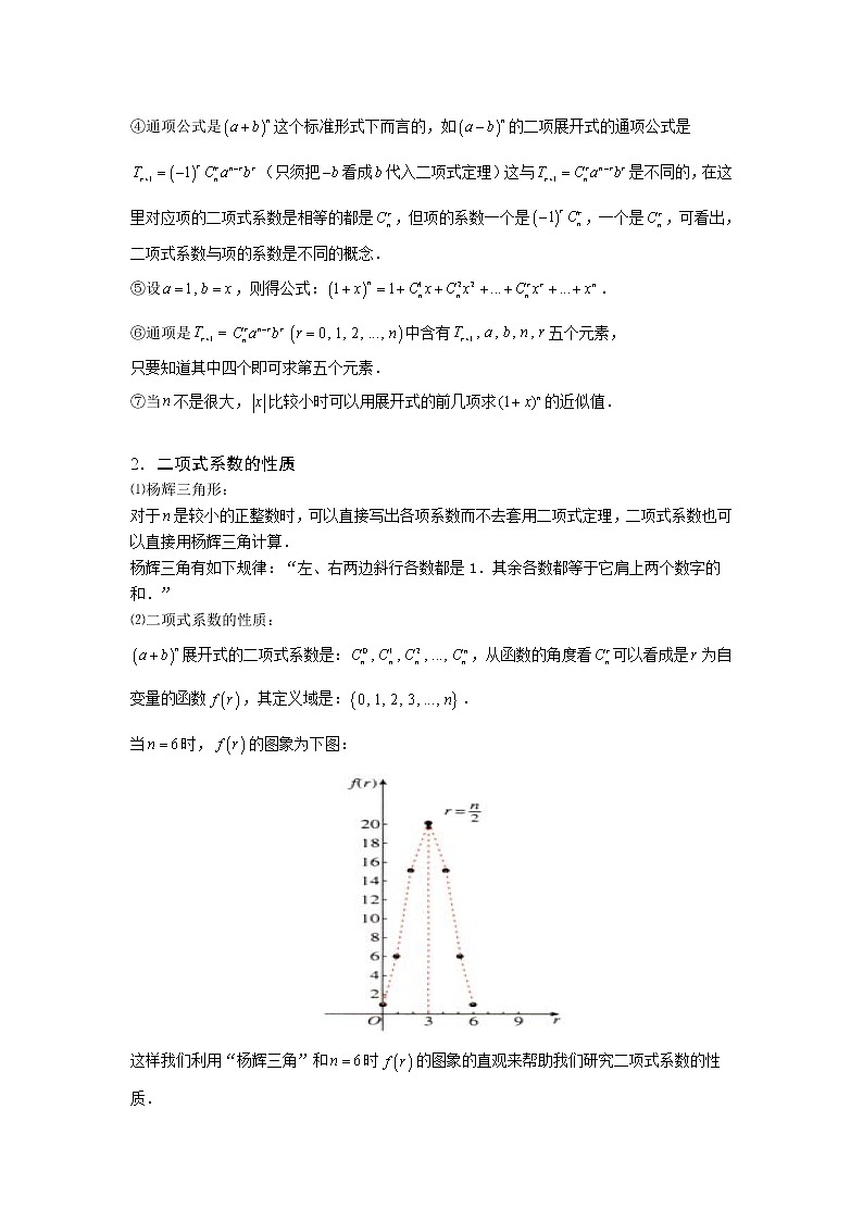 2020届二轮复习二项展开式赋值求某些项系数的和与差教案（全国通用）02