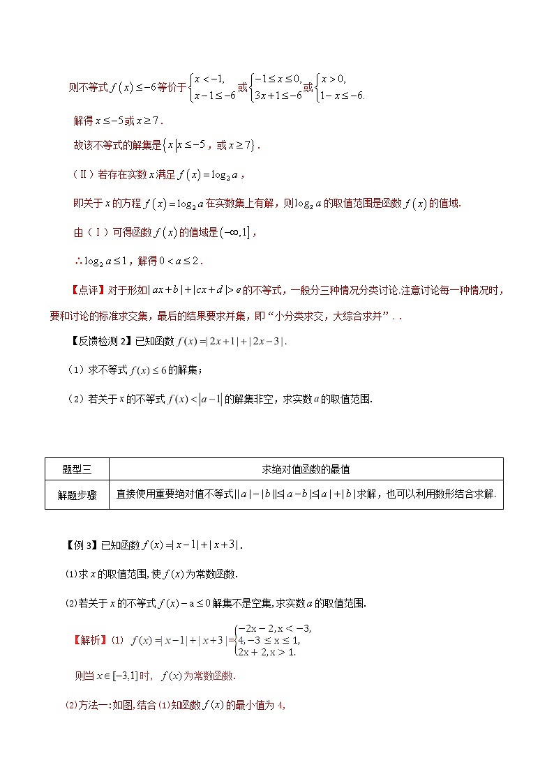 2020届二轮复习绝对值常考题型的解法教案（全国通用）02