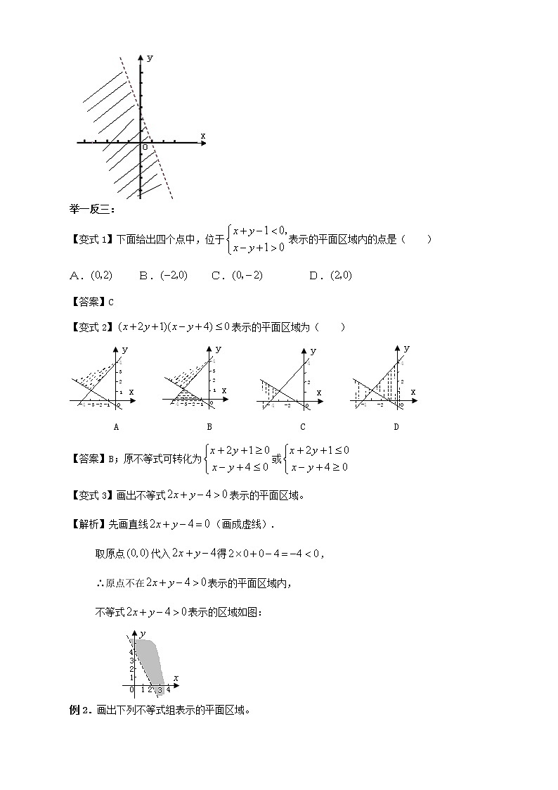 2020届二轮复习简单的线性规划学案（全国通用）第3页