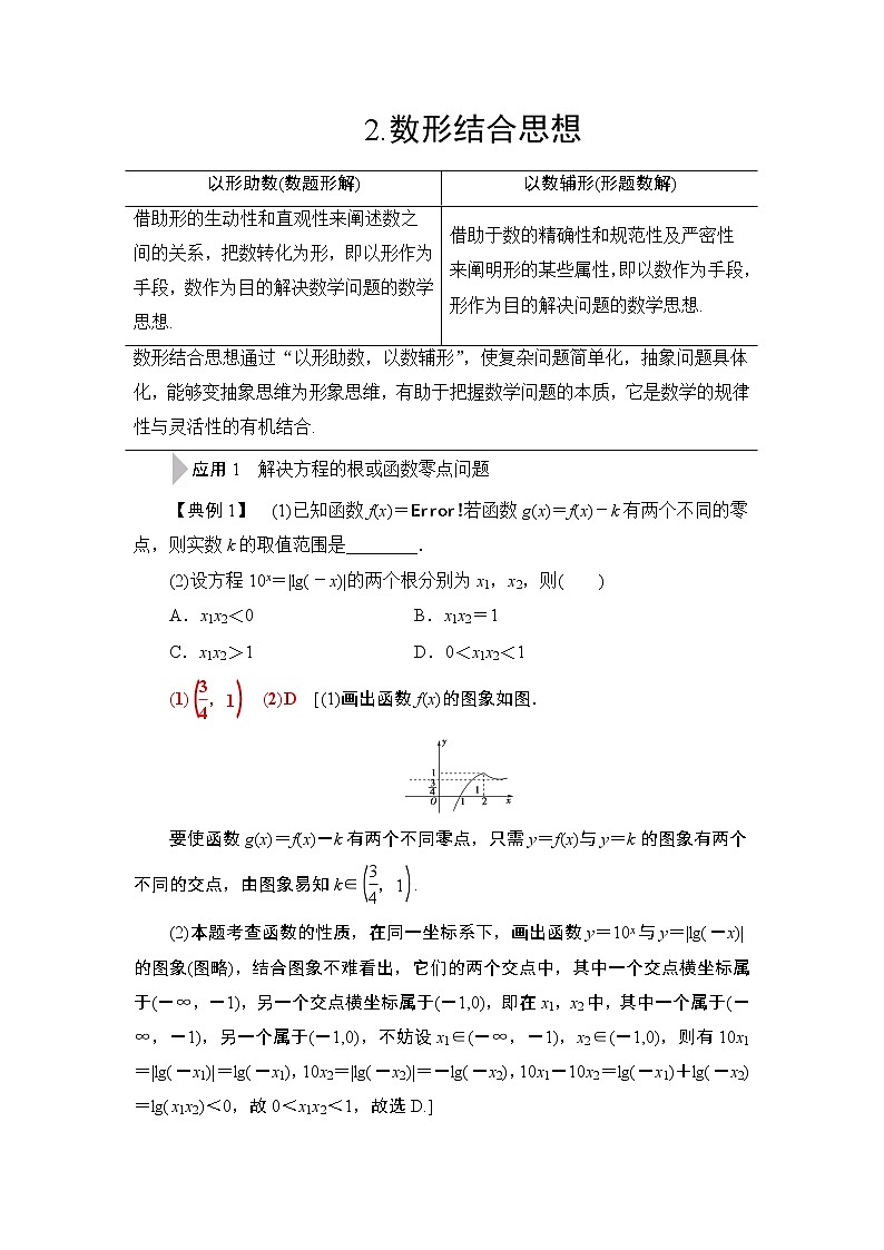 2020届二轮复习(文)第3部分策略12.数形结合思想学案01