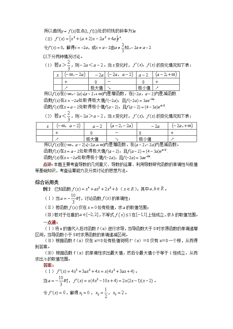 2020届二轮复习导数与函数、不等式综合问题学案（全国通用）02