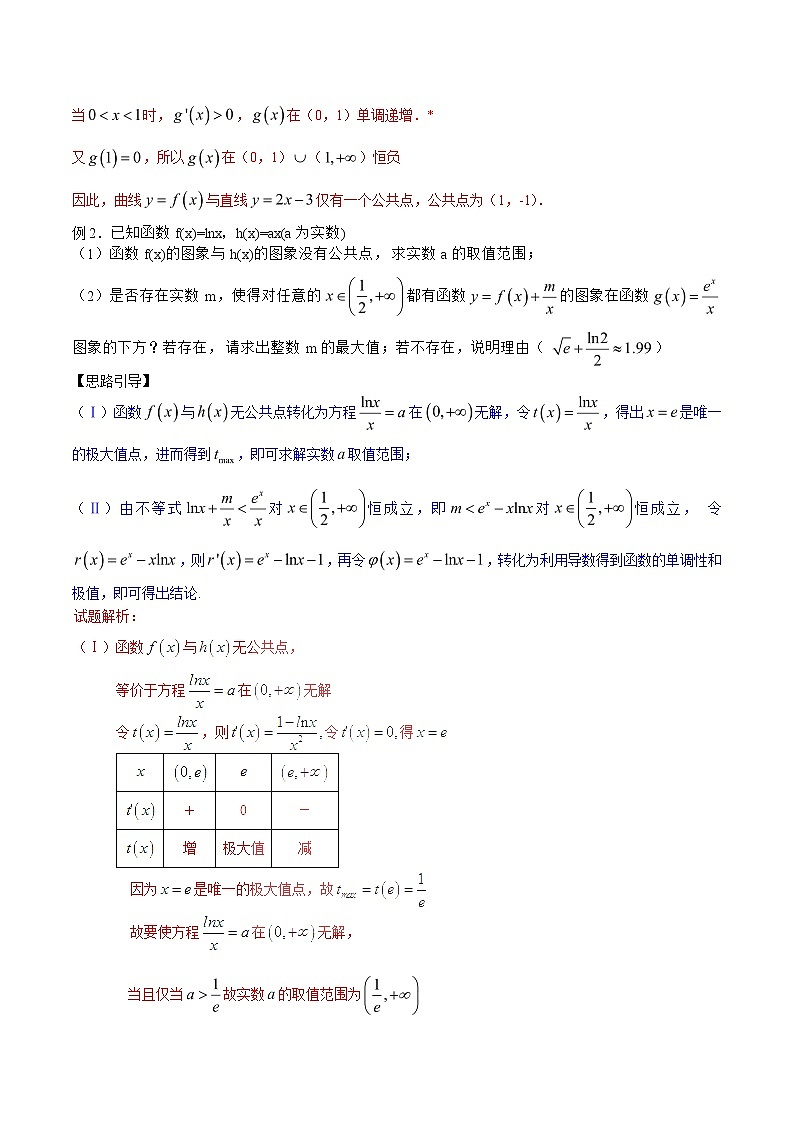 2020届二轮复习交点零点有没有，极最符号异与否学案（全国通用）02