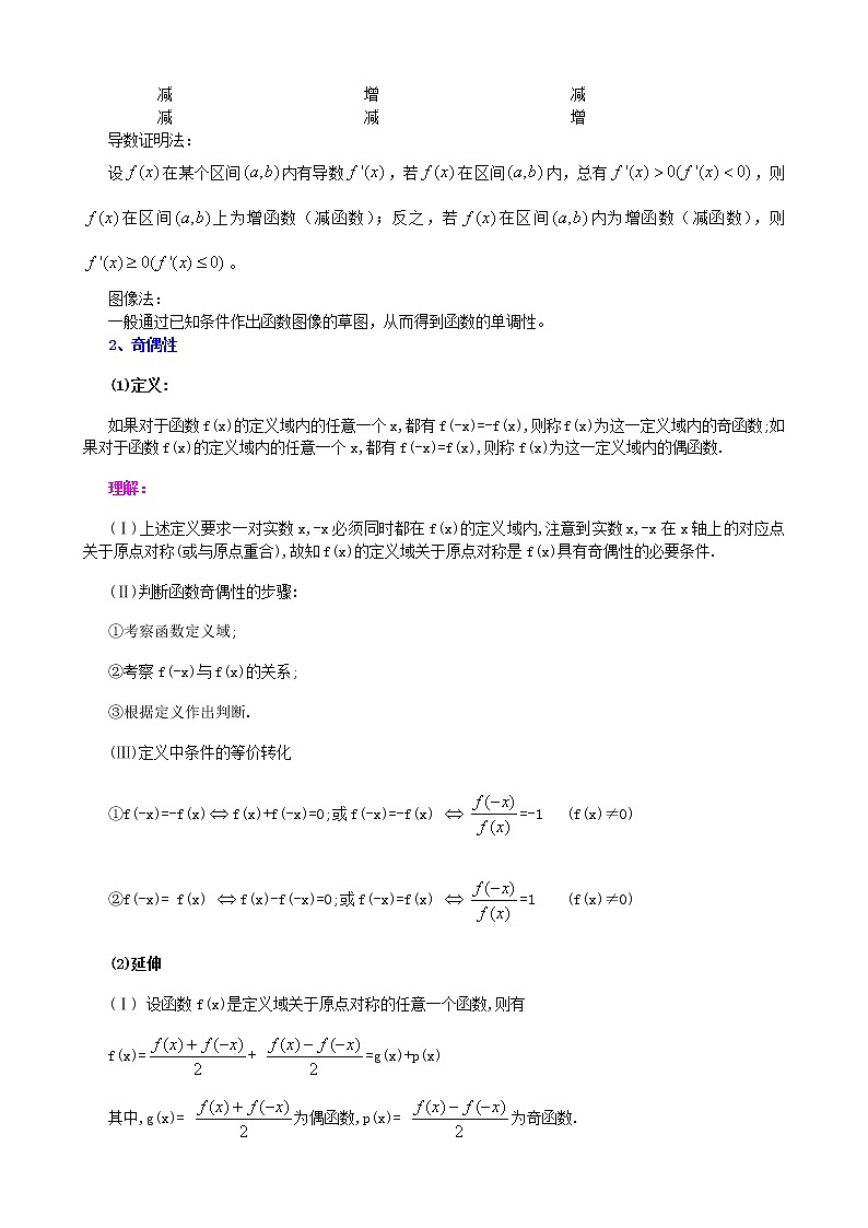 2020届二轮复习    函数的基本性质      学案（全国通用）02