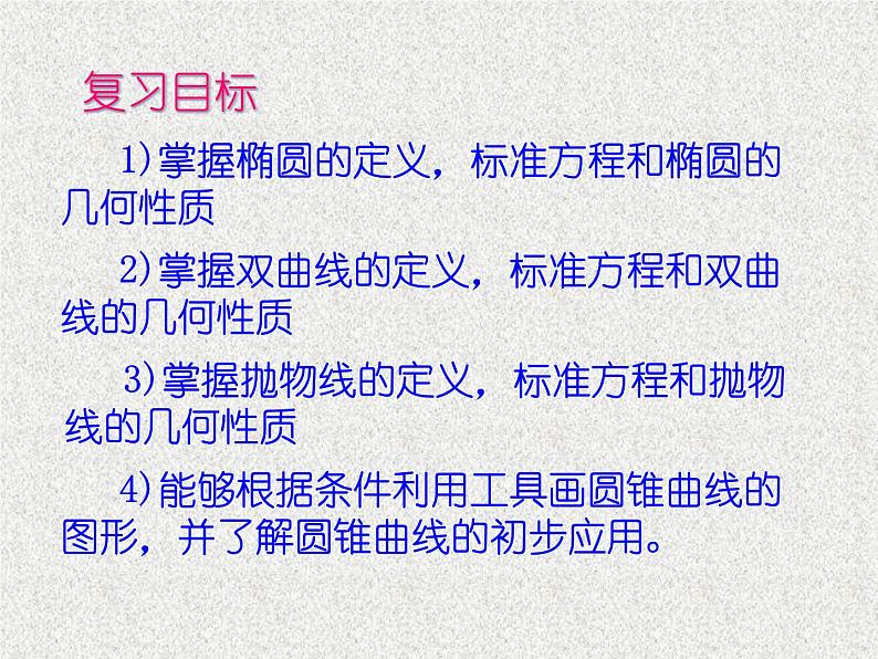 2020届二轮复习圆锥曲线小结课件（全国通用）02
