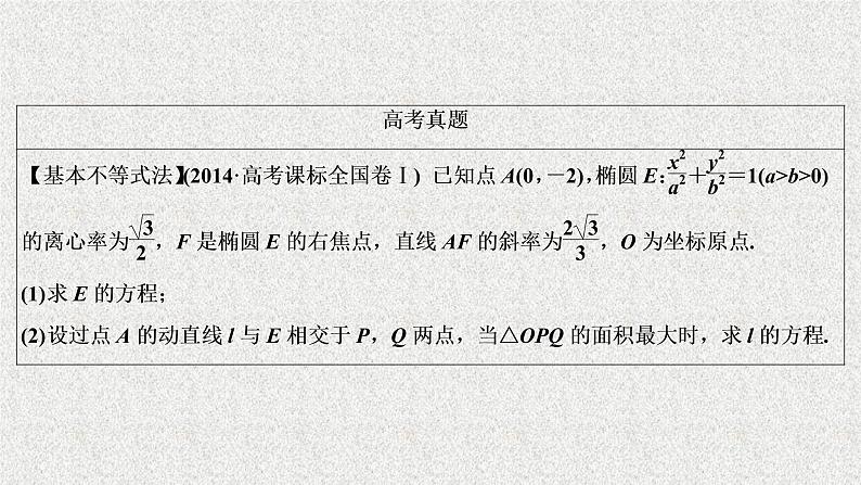 2020届二轮复习圆锥曲线中的最值范围证明问题课件（53张）（全国通用）03