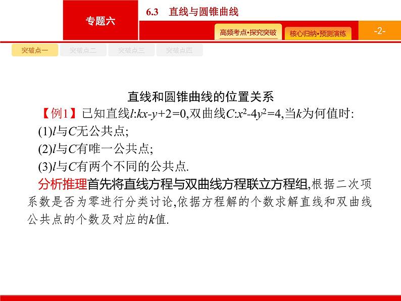 2020届二轮复习专题六　6.3　直线与圆锥曲线课件（41张）02