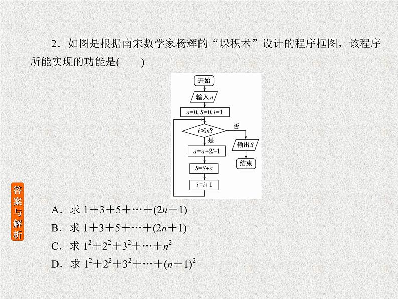 2020届二轮复习算法初步课件（26张）（全国通用）03