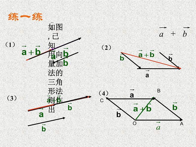 2020届二轮复习向量的加法课件（17张）（全国通用）07