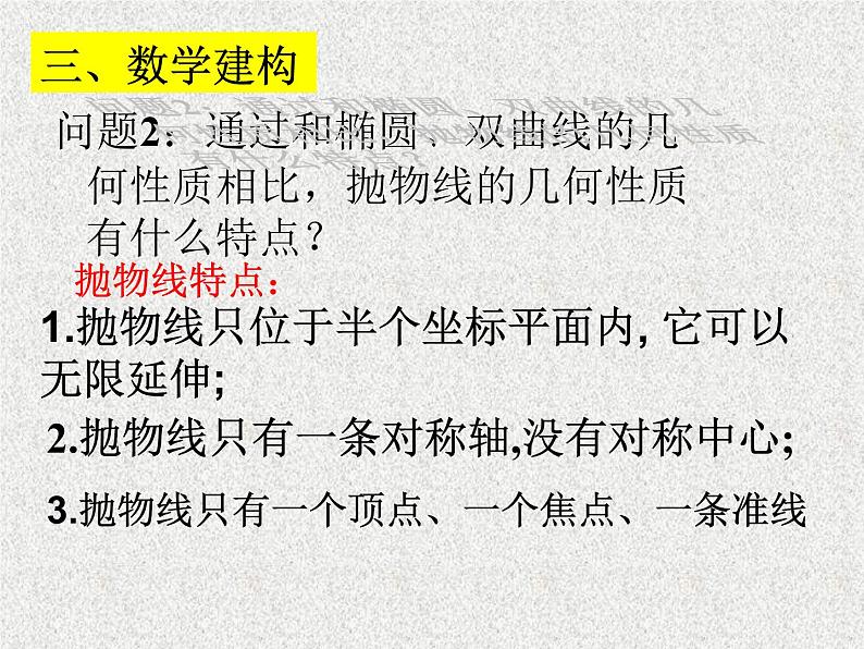 2020届二轮复习抛物线的几何性质课件（全国通用）第5页