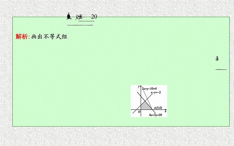 2020届二轮复习平面区域与线性规划习题课课件（22张）（全国通用）06