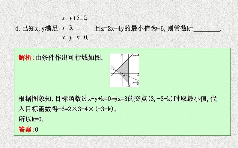 2020届二轮复习平面区域与线性规划习题课课件（22张）（全国通用）08