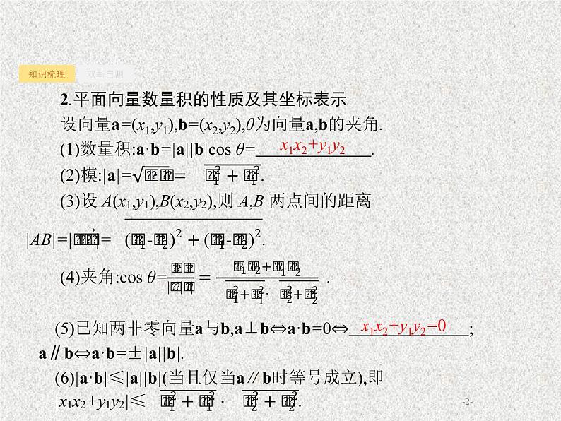 2020届二轮复习平面向量的数量积与平面向量的应用课件（37张）（全国通用）02