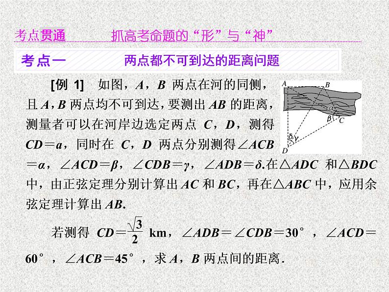 2020届二轮复习解三角形应用举例课件（40张）（全国通用）第3页