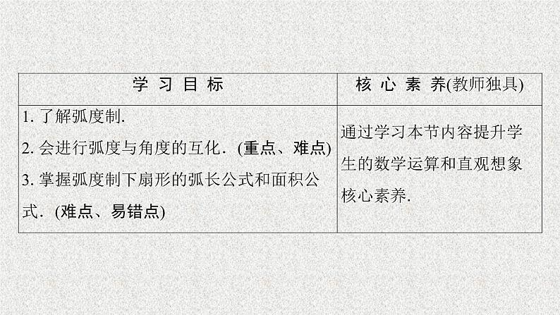 2020届二轮复习弧度制课件（45张）（全国通用）01