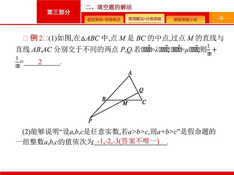 2020届二轮复习第三部分　二、填空题的解法课件（21张）08