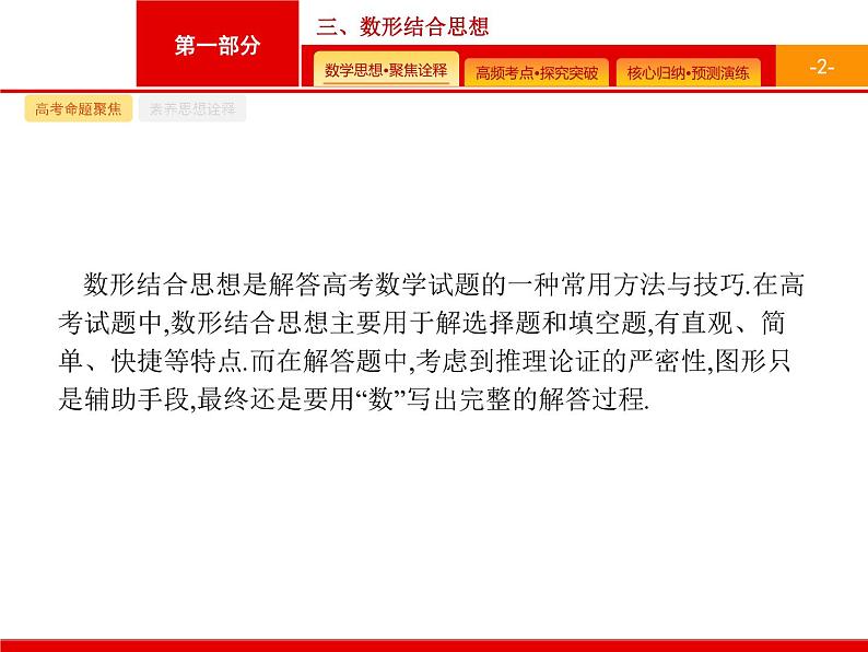 2020届二轮复习第一部分　三、数形结合思想课件（32张）02