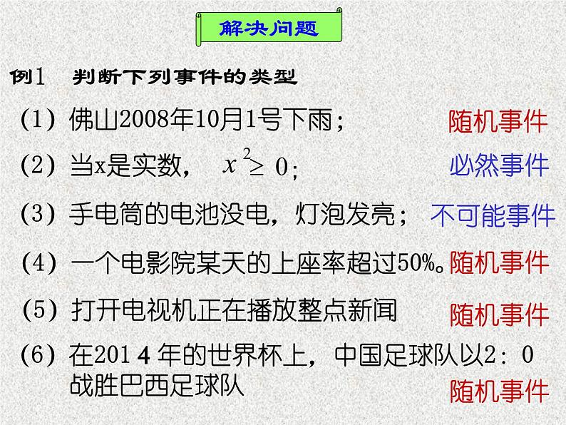 2020届二轮复习第一课时随机事件的概率课件（13张）（全国通用）第5页