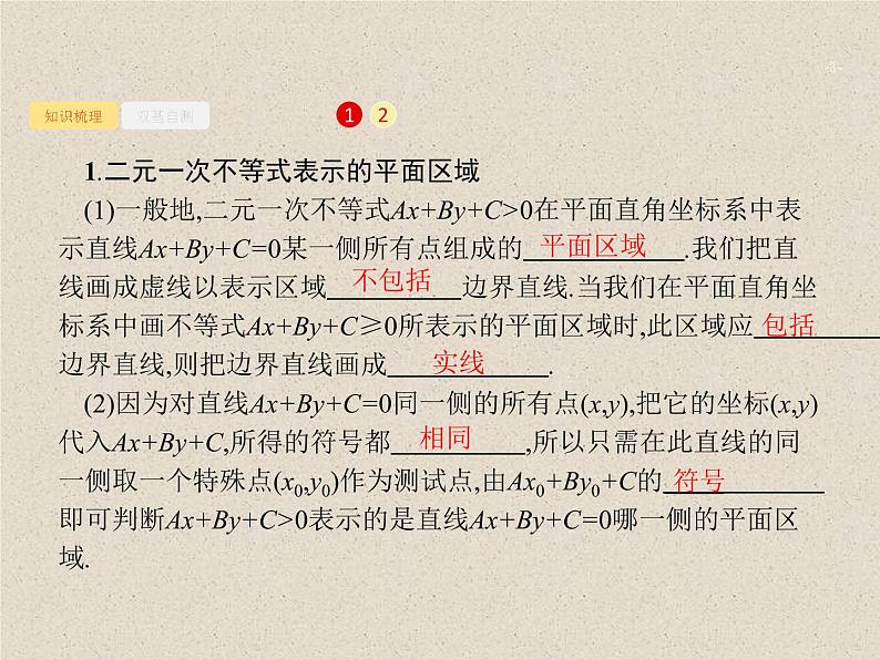 2020届二轮复习二元一次不等式（组）与简单的线性规划问题课件（28张）（全国通用）03