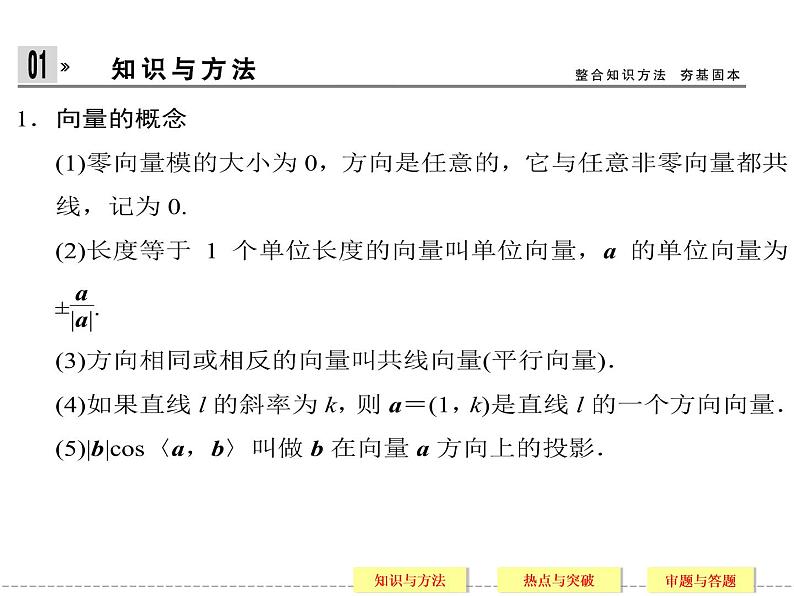 2020届二轮复习常考问题8平面向量的线性运算及综合应用课件（30张）（全国通用）03