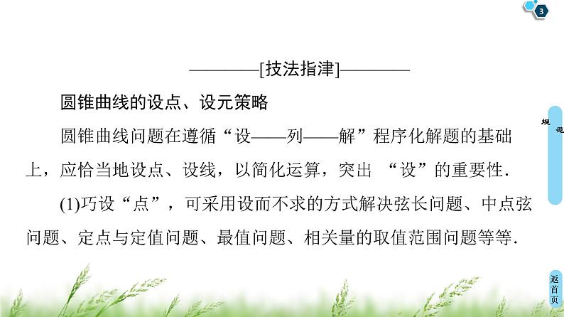 2020届二轮复习(理)第2部分专题5解密高考⑤　圆锥曲线问题巧在“设”、难在“算”课件（16张）03