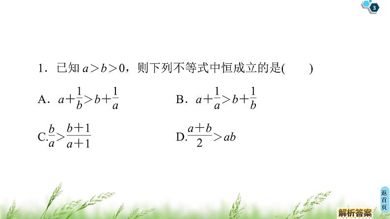 2020届二轮复习(文)第1部分主题3不等式、推理与证明课件（39张）03