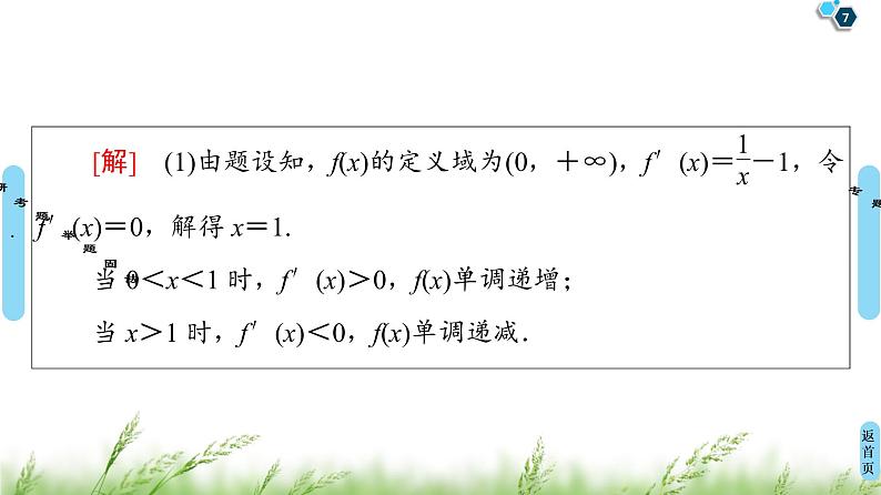 2020届二轮复习(文)第2部分专题6第3讲　导数的综合应用课件（69张）07