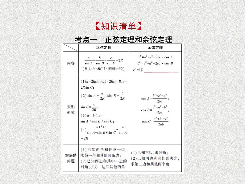 2020届二轮复习　解三角形课件（全国通用）02