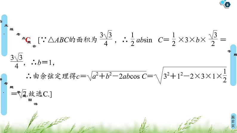 2020届二轮复习(理)第2部分专题1第2讲　恒等变换与解三角形课件（57张）08