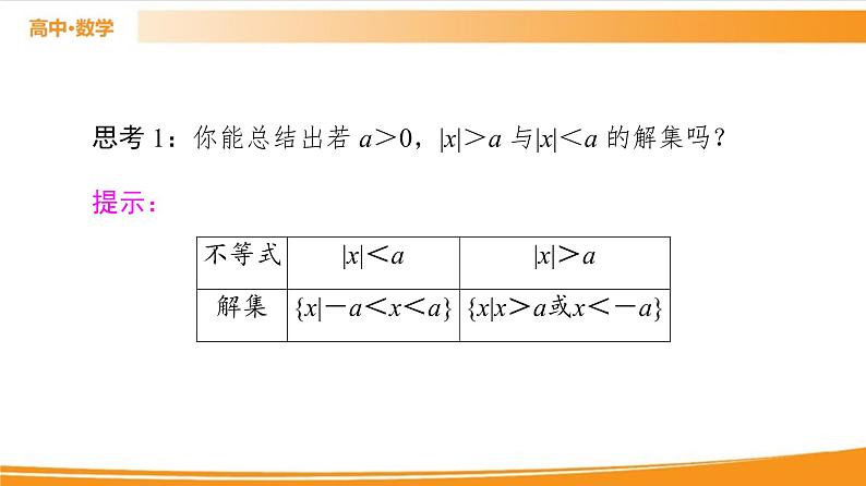 第2章 2.2.2　不等式的解集 2.2.3　一元二次不等式的解法 PPT课件05