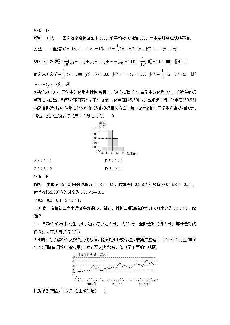 2020年高中数学新教材同步必修第二册  章末检测试卷四(第9章)103