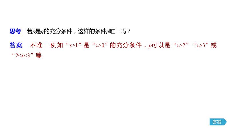 2020年高中数学新教材同步必修第一册 第1章 1.4.1　充分条件与必要条件 课件06