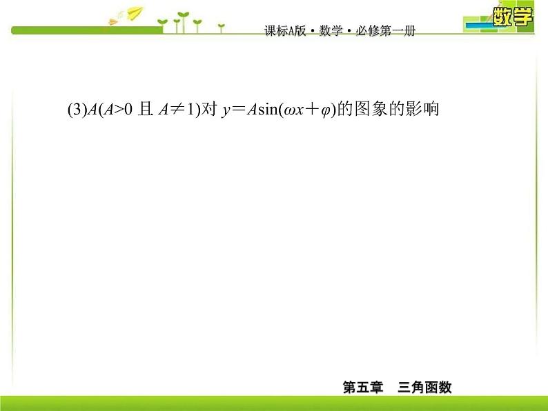 新人教A版必修第一册教学课件：5-6-1第1课时　函数y＝Asin（ωx＋φ）的图象（一）08