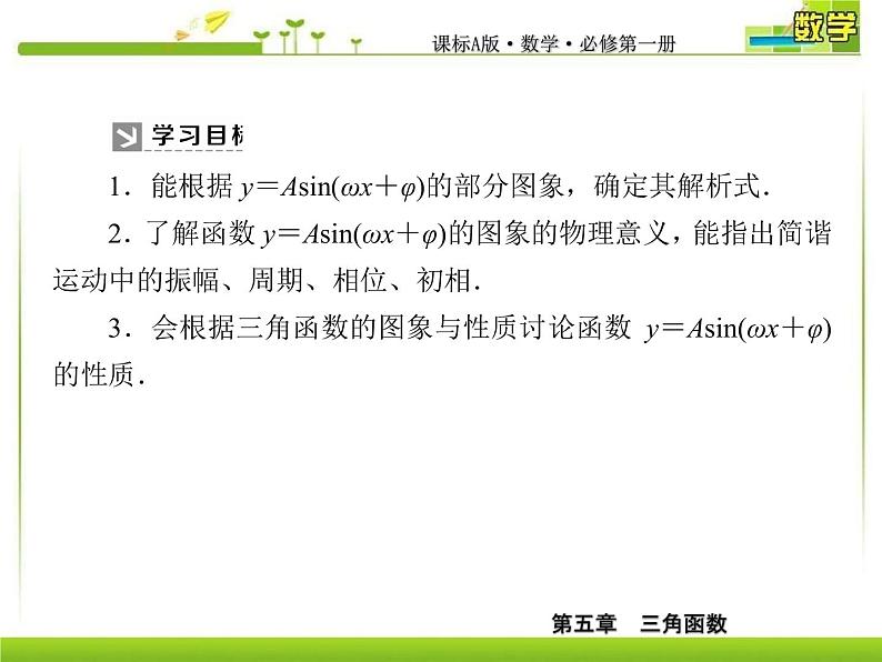 新人教A版必修第一册教学课件：5-6-2第2课时　函数y＝Asin（ωx＋φ）的图象（二）05