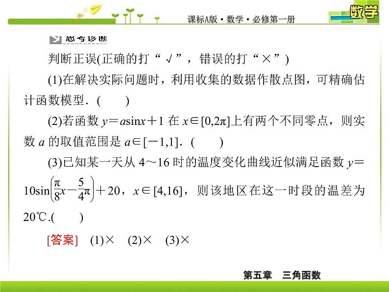 新人教A版必修第一册教学课件：5-7三角函数的应用06