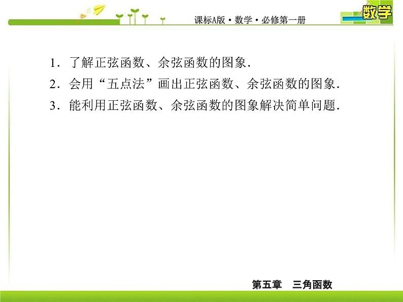 新人教A版必修第一册教学课件：5-4-1正弦函数、余弦函数的图象05