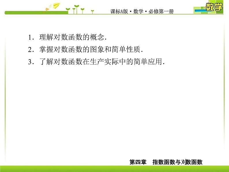 新人教A版必修第一册教学课件：4-4-1第1课时　对数函数及其图象05