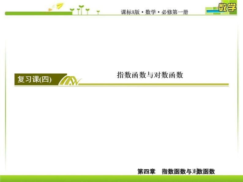 新人教A版必修第一册教学课件：4复习课4　指数函数与对数函数02