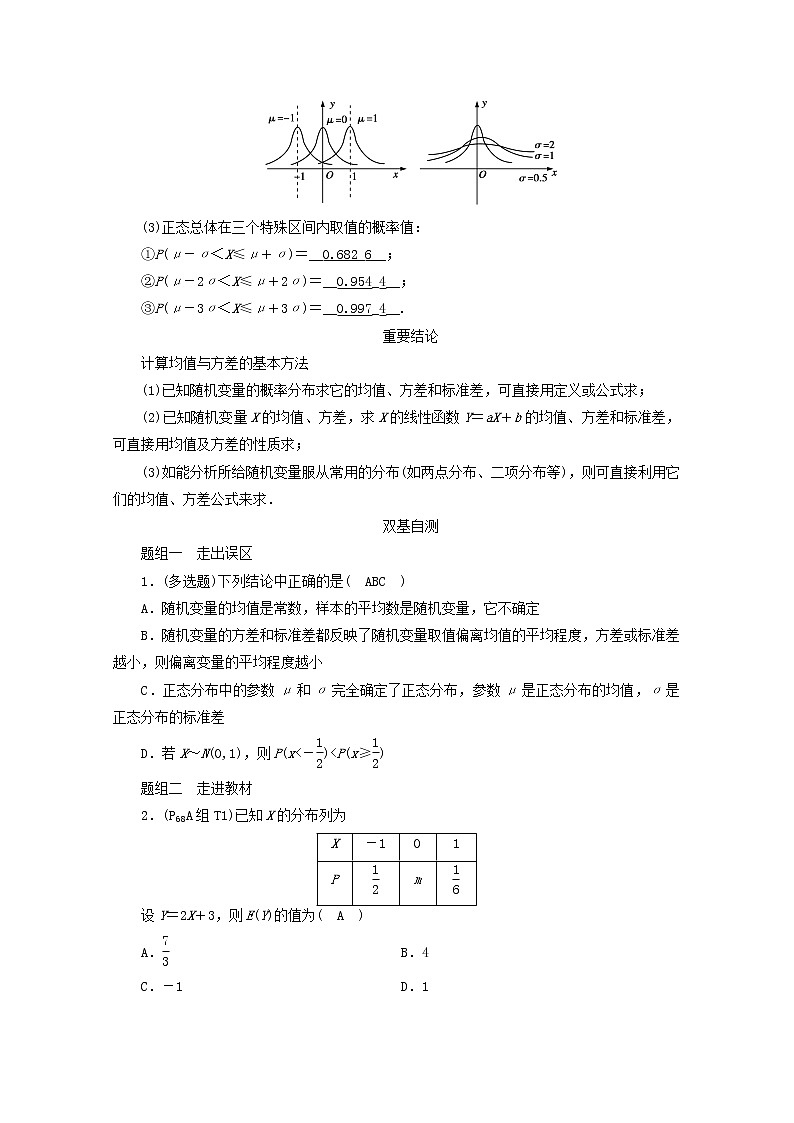 （山东专用）2021版高考数学一轮复习第九章计数原理、概率、随机变量及其分布第九讲离散型随机变量的均值与方差、正态分布学案（含解析）02