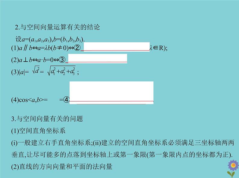 （浙江专用）2021届高考数学一轮复习第八章立体几何8.5空间向量及其在立体几何中的应用课件03