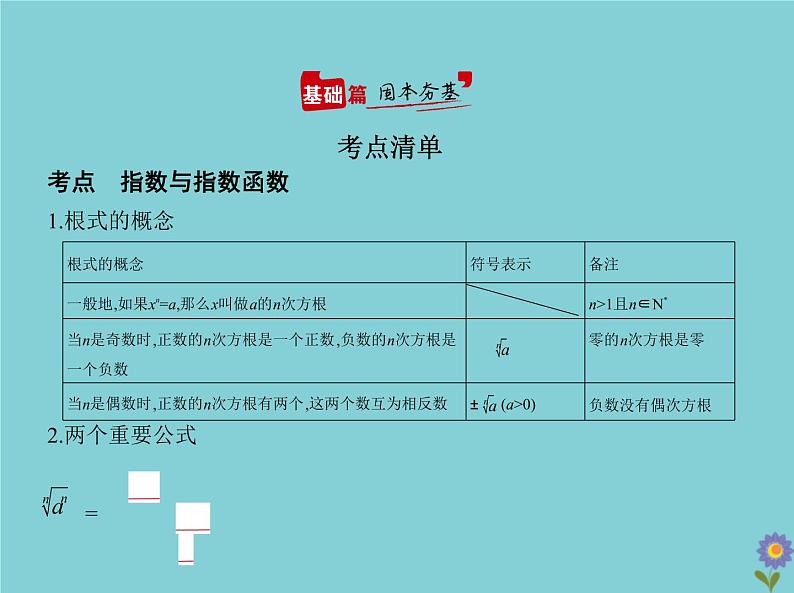 （浙江专用）2021届高考数学一轮复习第三章函数的概念、性质与基本初等函数3.4指数与指数函数课件02