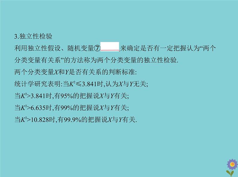 （浙江专用）2021届高考数学一轮复习第十一章概率与统计11.5变量间的相关关系、统计案例课件06