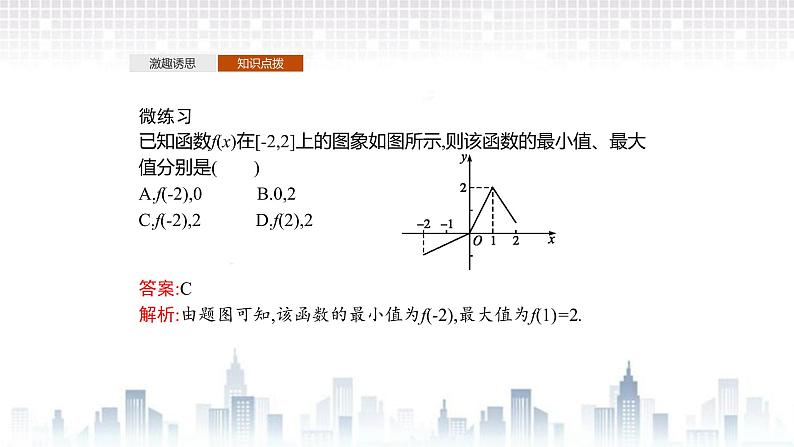 （新）北师大版数学必修第一册课件：第二章  §3　第2课时　函数的最值07