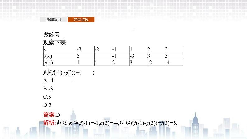 （新）北师大版数学必修第一册课件：第二章  2.2　第1课时　函数的表示法07