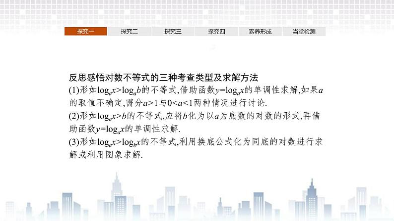 （新）北师大版数学必修第一册课件：第四章　§3　第2课时　习题课　对数函数图象与性质的应用04