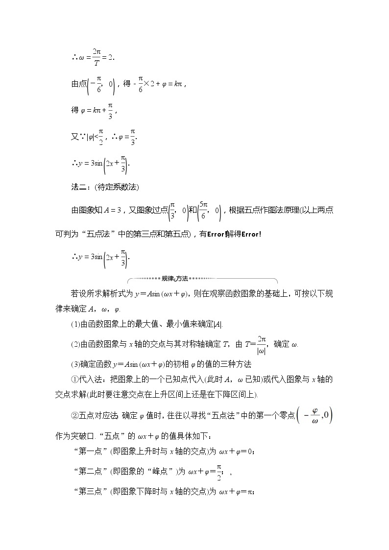 （新）苏教版高中数学必修第一册学案：第7章 7.3.3 第2课时 函数y＝Asin（ωx＋φ）的图象与性质（含解析）03