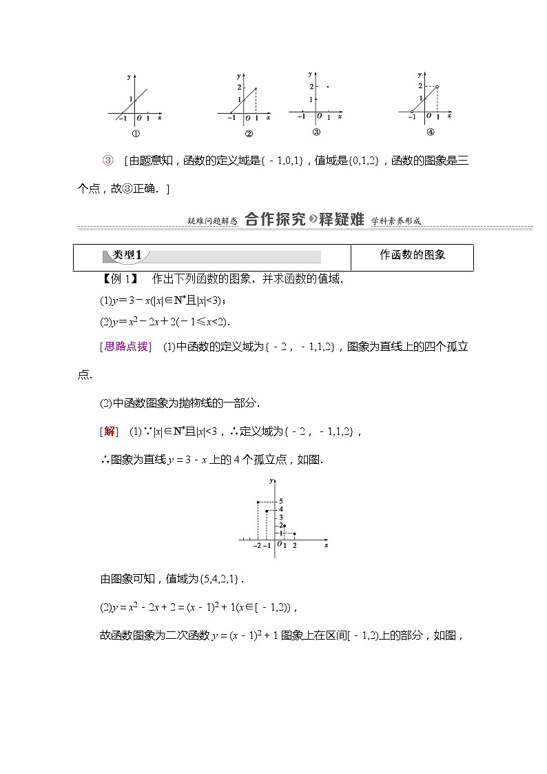 （新）苏教版高中数学必修第一册学案：第5章 5.1 第2课时 函数的图象（含解析）03