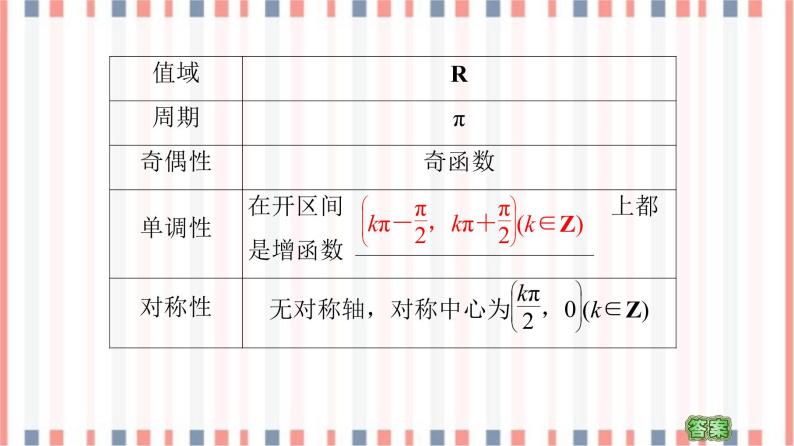 （新）苏教版高中数学必修第一册课件：第7章 7.3.2 第3课时　正切函数的图象与性质06